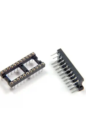 Discount Unidentified MFG - 4-146 - Connector, IC Socket. 22 Dip. Gold Machined Pins, 0.100” Pitch, Package of 19.