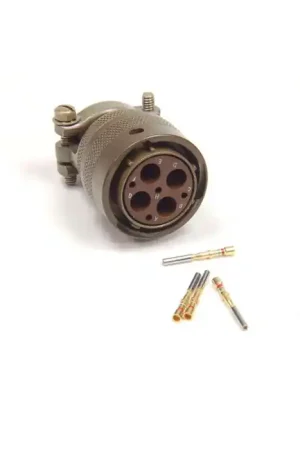 Summit/Burndy - MS3126F18-88SY - Connector, circular. Female 4 & 4 (8 position). Only 4 female (small) tri-band contacts. New. Save Now