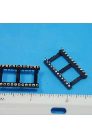 Sale ROBINSON - NUGENT - ICE246STG - IC Socket. 24 Dip Wide. Gold Plated Machined Contacts.