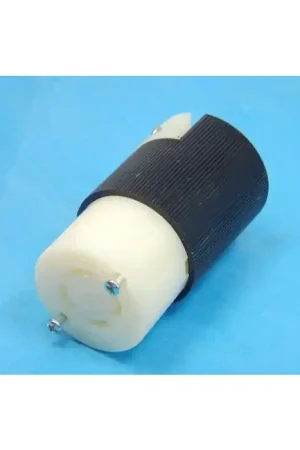 Limited Time HUBBELL - HBL2723 - HBL2723/27CM23/2723 - Connector, Power. 30 Amp., 3 Phase, 3Pole, 4Wire, Nylon Black/White.
