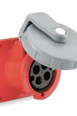 HUBBELL - 520R7W - Connector, Power. Pin and Sleeve, IEC, Receptacle, 4P5W, 20A 277/480V,4X/69K 3 Phase Same Day Shipping