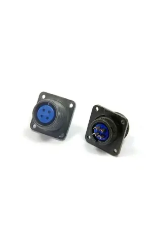 DDK - MS3102A-14S-2SF - Connector, circular. 4 Pos F flange. Top Rated