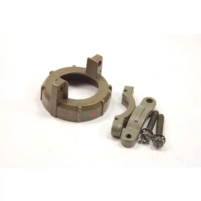 Limited Edition AMPHENOL - 97-3057-1020-1 - NEW MIL - CONN CABLE CLAMP, 180° 32 Shell Size Chromate Die Cast Zinc Alloy Automotive Medical