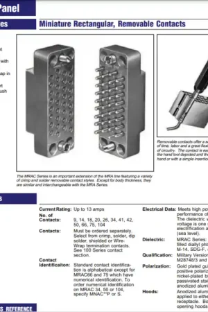 WINCHESTER - MRAC50S - MS 18183-1 - Connector, Rectangular. Female 50 Position. Place Order