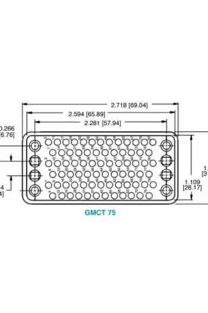 Direct From Manufacturer POSITRONIC - GMCT75F8000 - Connectors, Rectangular. 75 Position Female.
