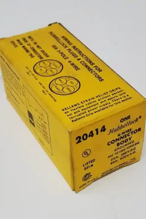 HUBBELL - 20414 - Twist-Locking 4 Wire 600VAC 30Amp. Mega Sale