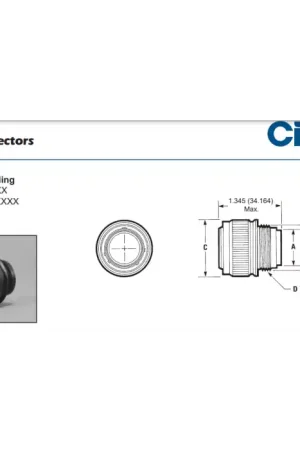 CINCH - MS24266R14T7S8 - Connector, Circular. 7 Position Female, cable. Weekend Sale