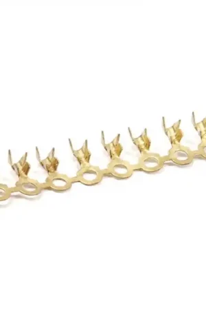 ARK-LES CORP. - 2G1-6R - Double Crimp Ring Terminals, Uninsulated, Brass, Package of 100. Discount