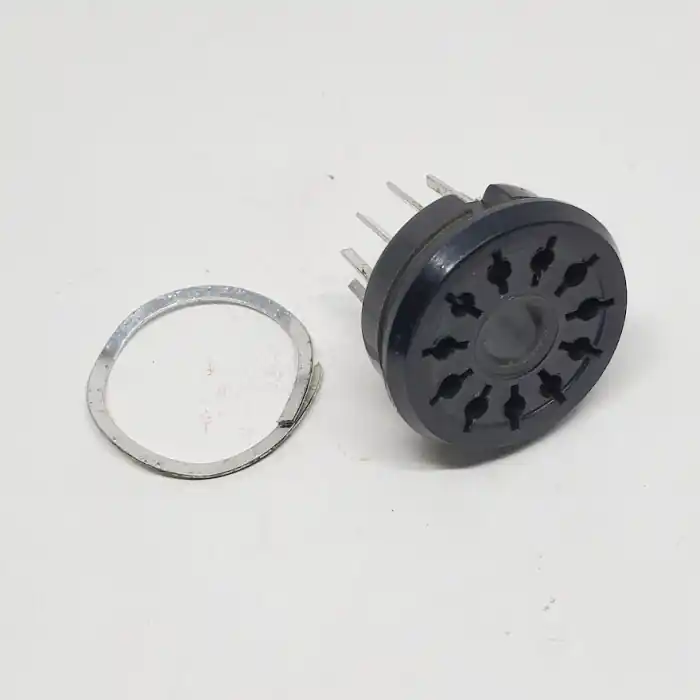 Amphenol - 78-SW11- - 78-SW11-525 - Female 11 Contact Pin, Black Phenolic Tube Relay Socket. Seasonal Sale