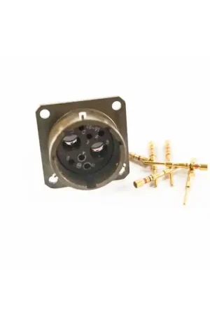 Fresh Stock Summit/Burndy - MS3122E16-95PW - Connector, circular. Male 6 & 2 (8 position). Only 6 male contacts pins. New.