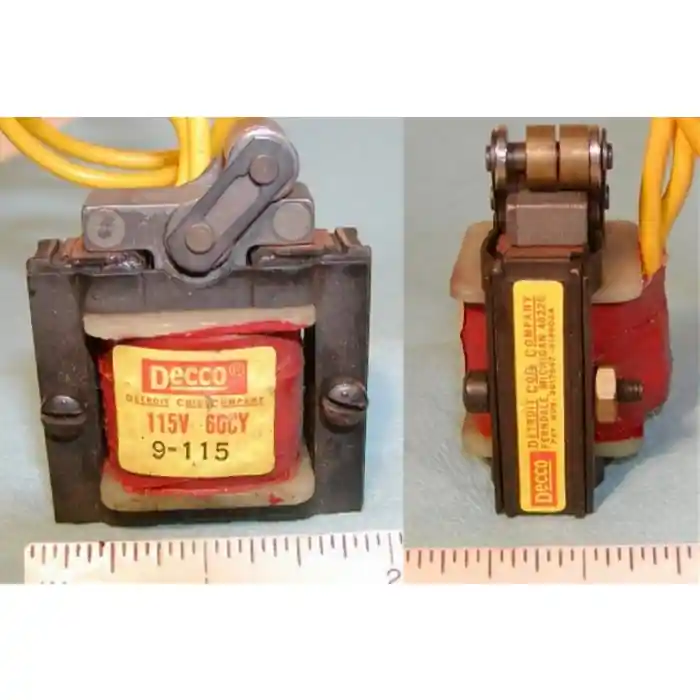DECCO - DETROIT COIL COMPANY - 9-115 - Laminated Pull Solenoid Assembly - Coil: 115AC. 60 Cycles 2A 61 Ohms. Best Price