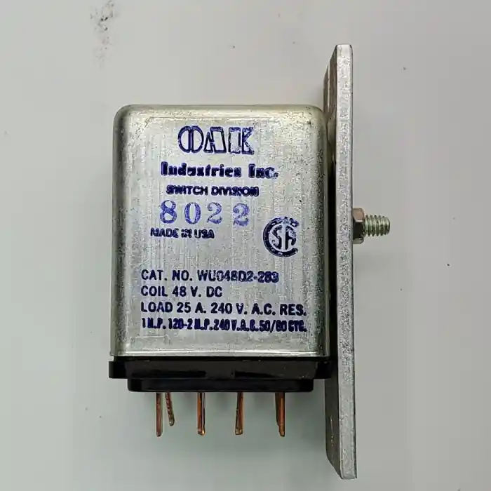 OAK INDUSTRIES - WU048D2-283 - 48VDC Coil, 2 N.O. & 2 N. C. 25A@240VAC, 975 Ohm Coil. Fast Shipping