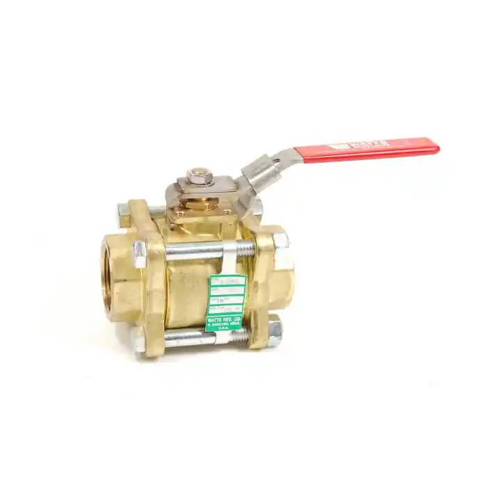 WATTS REGULATOR CO - B-6800 LC - 3-Piece, Full Port, Brass Ball Valve 400-psi Secure Checkout