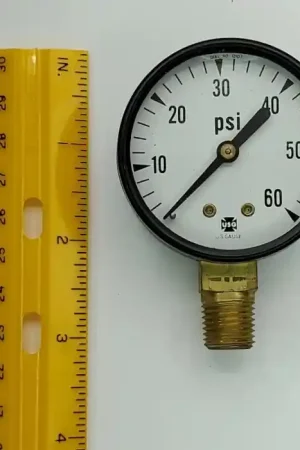 In Demand AMETEK USG - SPEC. No.  45764 - Pressure Gauge 2 Inch Diameter,  0-60PSI. 1/4" Inlet, P500 Series