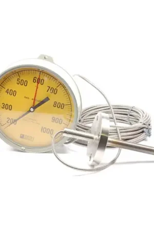 WEKSLER Instruments - 81GLN00RS65Y - NSN 6685-00-984-5889 - Glass Indicating Capillary Thermometer. Dial 8.5" D. Original