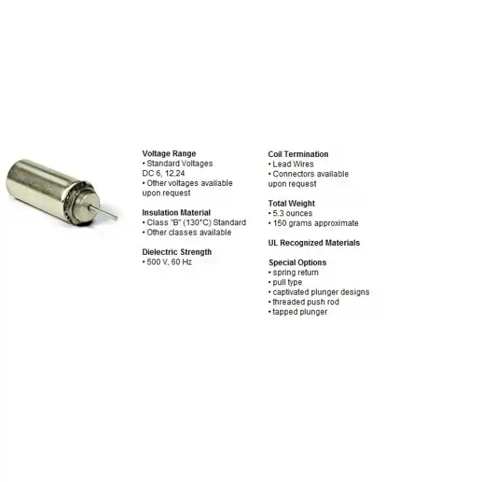 Cheap MAGNET SCHULTZ OF AMERICA - S-0-9564 - Solenoid, DC. Coil: 24VDC 1.6A 15 Ohms.