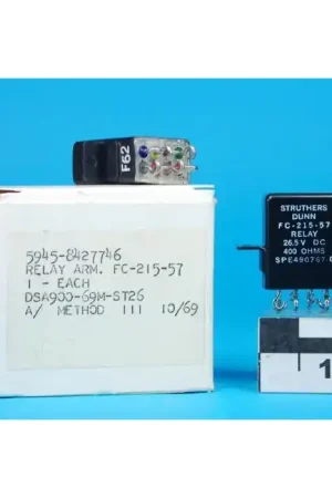 Genuine STRUTHERS & DUNN - FC-215-57 - Relay, DC. DPDT 10Amp 26.5VDC.