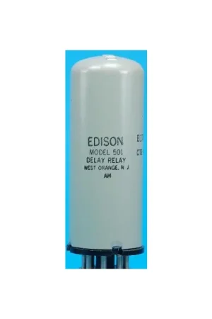 EDISON - B1789 - 10034 - Model 501 Thermal Relay, 120V 20-second, Normally Open, Theromostatic Tube Modern