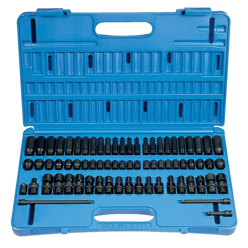 71 Piece 1/4" Surface Drive Master Impact Socket Set - Grey Pneumatic Trending
