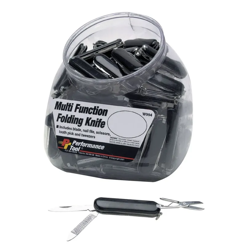 Genuine Multi-Use Folding Knives - 50 Individual Pcs - Wilmar - Performance Tool