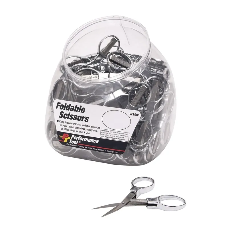 Foldable Scissors - 50 Individual Pcs - Wilmar - Performance Tool Today Only