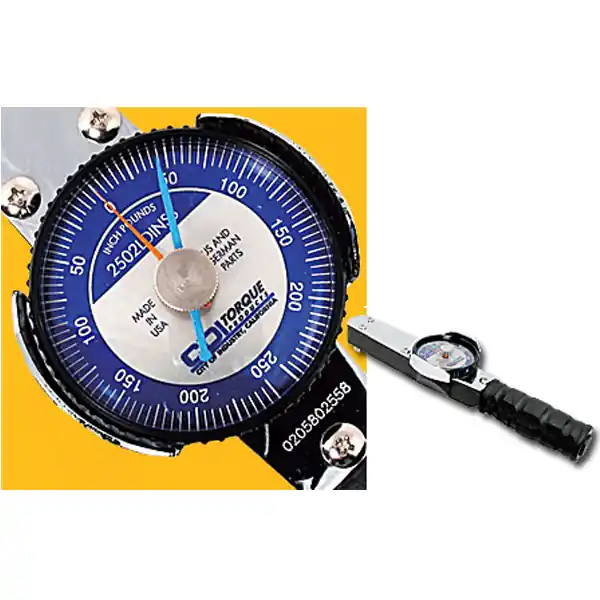 3/8 Inch Drive Torque Wrench - Dial Type Single Scale - 0-75 in- - CDI Torque Products Limited Edition