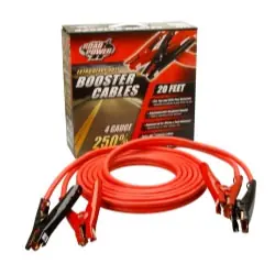 Top Rated 20 Ft 4 Gauge 500 Amp Polar-Glo Clamp Booster Cables - Coleman Cable