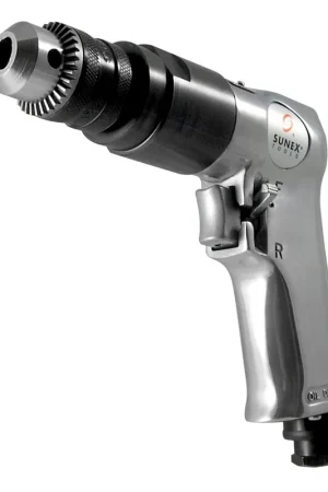 3/8 Inch Drive Air Drill Reversible Tool w/ Chuck - Sunex Tools Seasonal Sale