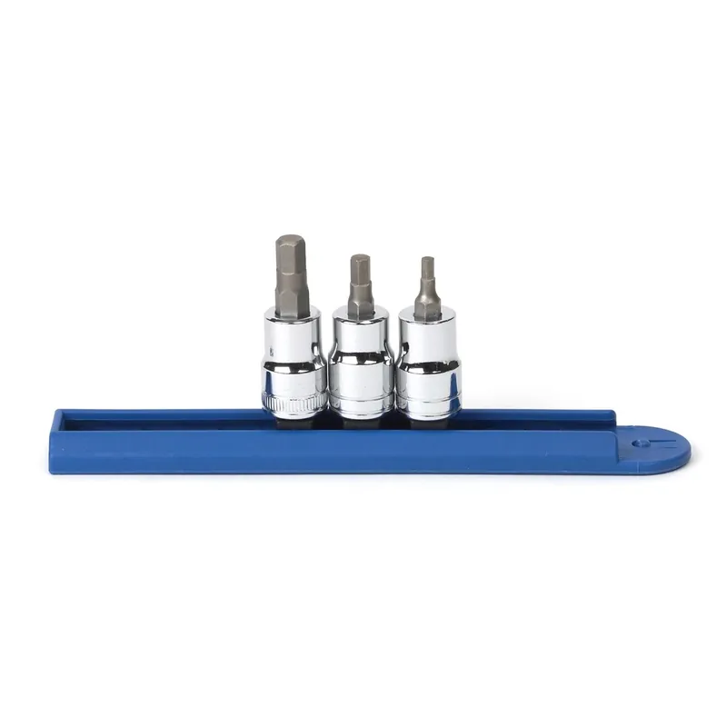 3/8 Inch Drive SAE/Metric Hex Bit Socket Set - 3-Pc - GearWrench Direct From Factory