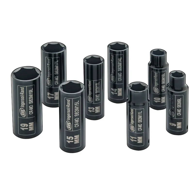 3/8 In Dr Metric Deep Impact Socket Set - 8-Pc - Ingersoll Rand Special Discount