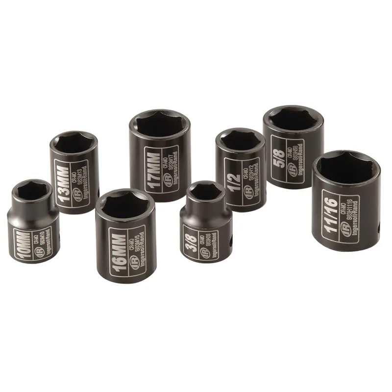 3/8 In Dr Metric & SAE Impact Socket Set - 8-Pc - Ingersoll Rand Best Price