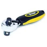 Flash Sale 3/8 In Dr & 1/2 In Dr Stubby Combination Ratchet - 4.4 In - Titan