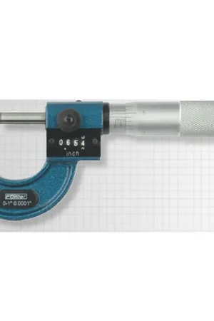 Digit Counter Ball-Anvil Micrometer - 0-1 In - Fowler High Precision Special Discount