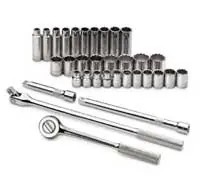 1/2 In Dr 12-Pt Metric Socket Set - 33-Pc - SK Hand Tool Limited Edition