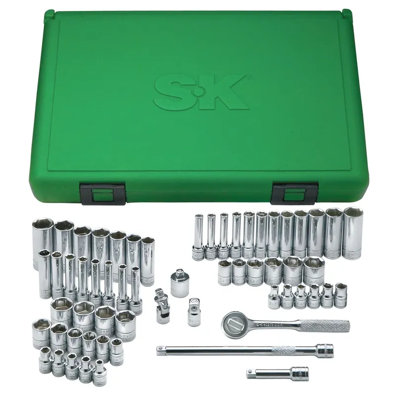 1/4 In Dr Fractional & Metric Socket Set - 60-Pc - SK Hand Tool Buy Direct