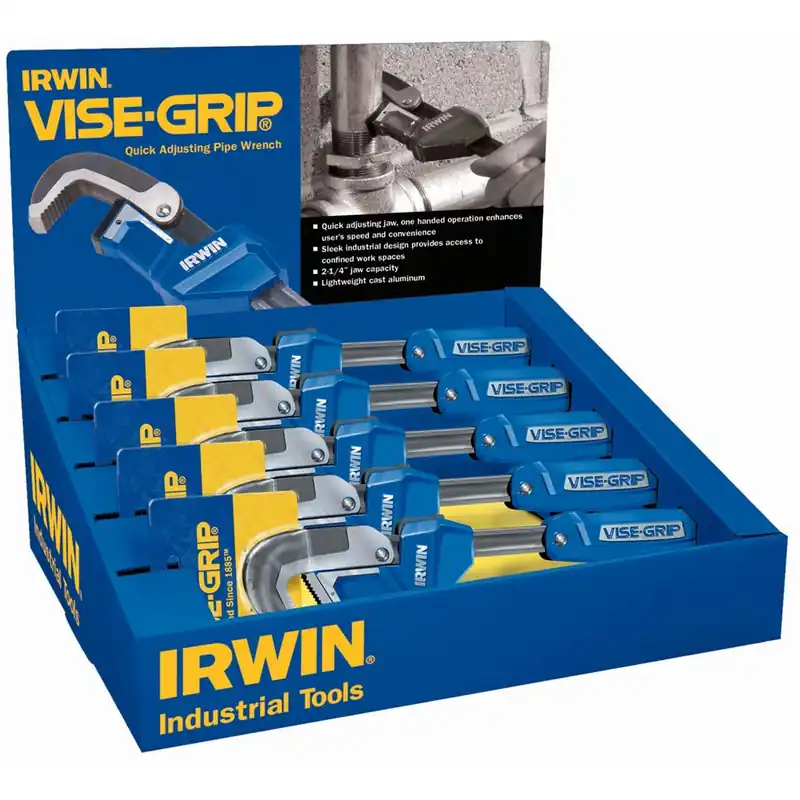 Save Now Aluminum Quick Adjust Pipe Wrench - 11 In - 5-Pc Display - Vise-Grip