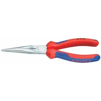 Free Shipping 3815-8 Mechanics Long Nose Pliers - Straight - Chrome 38 15 200 - Knipex-Werk