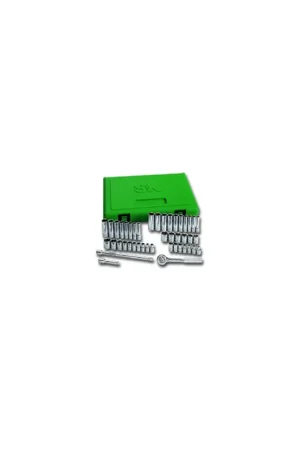 1/4 In Drive 12-Pt SAE / Metric Socket Set - 41-Pc - SK Hand Tool Limited Time
