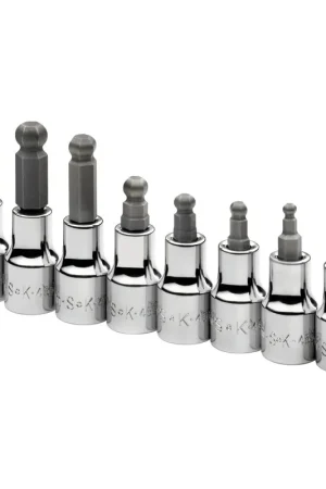 Super Sale 3/8 In Dr Metric Ball Hex Bit Socket Set - 8-Pc - SK Hand Tool