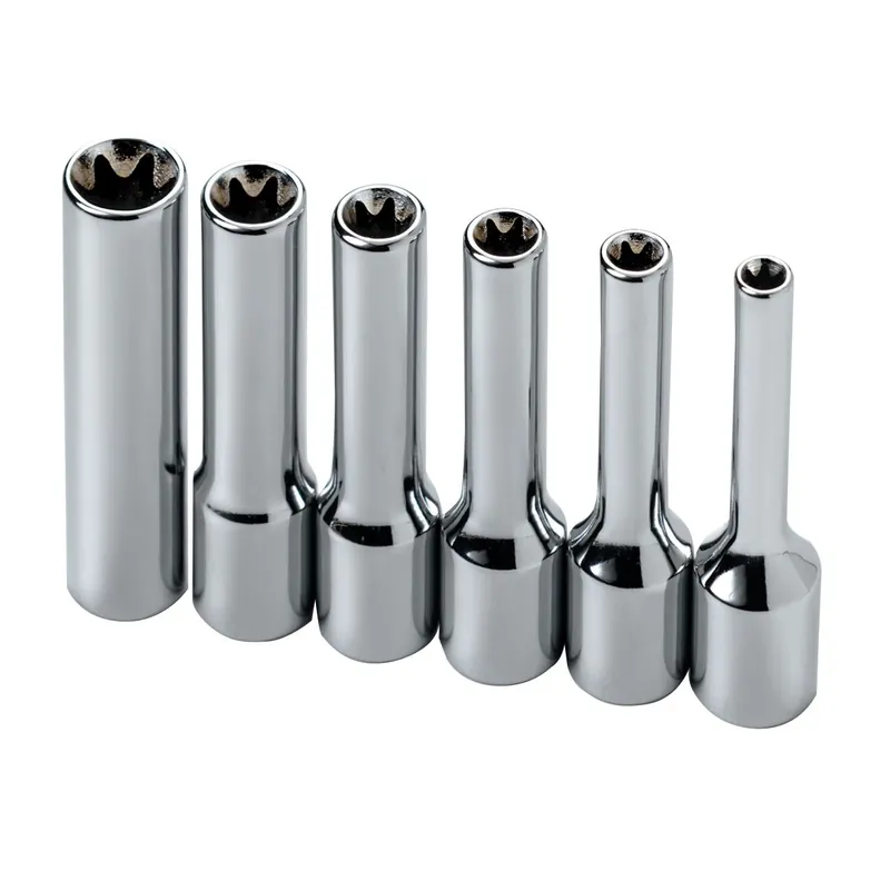 1/4 In Drive Deep Female E-Torx Socket Set - 6-Pc - SK Hand Tool Brand New