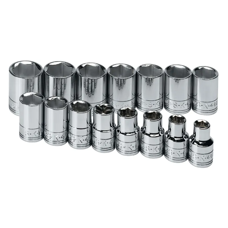 1/2 In Drive 6 Pt Metric Socket Set - 15-Pc - SK Hand Tool Modern