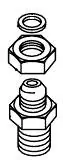 Factory Price Fluid Inlet and Nut Kit - JGA4042 - DeVilbiss