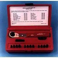 Brake Caliper Guide Pin Bit Wrench Set - 14 Pc - Lang Same Day Shipping