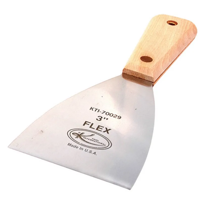 Flexible Scraper w/ Wood Handle - 3 In - K Tool International Special Offer