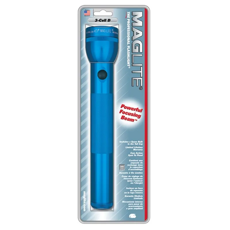 Flashlight 3 D-Cell Blue - Mag Instrument Price Drop