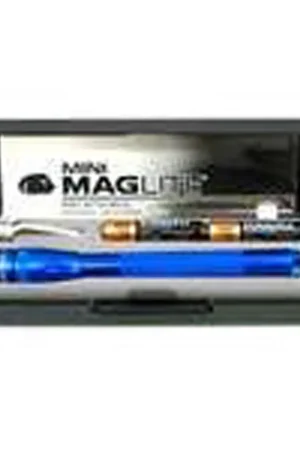 Mini Maglite Flashlight AAA W/ Gift Box - Blue - Mag Instrument Certified