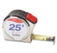 Same Day Shipping Tape Measure Chrome 25 Ft 1 In Wide - Lufkin, Cooper Tools