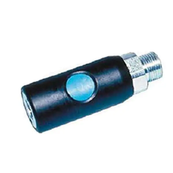 Quick Release Male Safety Coupler for No 727 - 1/4 In - Black - Prevost Price Cut