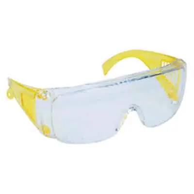Fan Favorite Killer Bees Safety Glasses - Clear Lens, Yellow Side Shields - SAS Safety Corp