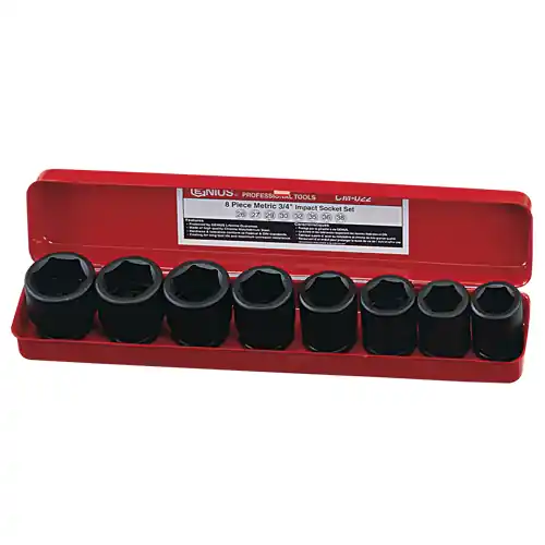Editor’s Pick 8PC 3/4" Dr. SAE Impact Socket Set - Genius Tools